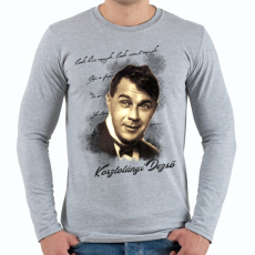 PRINTFASHION Kosztolányi Dezső - Férfi hosszú ujjú póló - Sport szürke