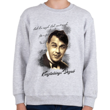 PRINTFASHION Kosztolányi Dezső - Gyerek pulóver - Sport szürke gyerek pulóver, kardigán