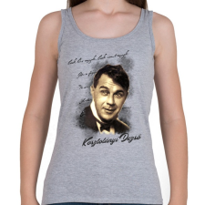 PRINTFASHION Kosztolányi Dezső - Női atléta - Sport szürke női trikó