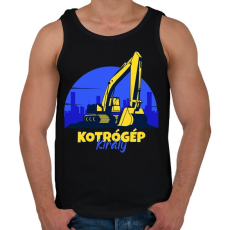 PRINTFASHION Kotrógép király - Férfi atléta - Fekete