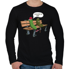 PRINTFASHION Kovászos ubi - Férfi hosszú ujjú póló - Fekete férfi póló