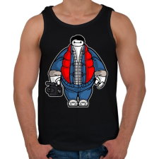 PRINTFASHION Kövér Marty - Férfi atléta - Fekete atléta, trikó