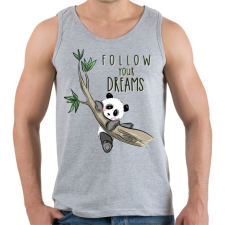 PRINTFASHION Kövesd az álmaid - Férfi atléta - Sport szürke atléta, trikó