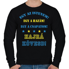 PRINTFASHION Kövesd - Férfi pulóver - Fekete
