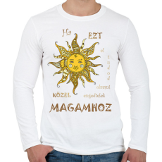 PRINTFASHION Közel engedlek - Férfi hosszú ujjú póló - Fehér