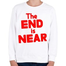 PRINTFASHION Közeleg a vég - Gyerek pulóver - Fehér gyerek pulóver, kardigán