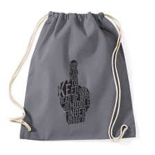 PRINTFASHION középső ujj - Sportzsák, Tornazsák - Grafitszürke tornazsák