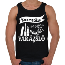 PRINTFASHION Kozmetikus - Férfi atléta - Fekete atléta, trikó