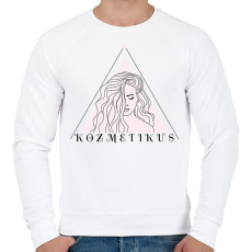 PRINTFASHION Kozmetikus minta - Férfi pulóver - Fehér