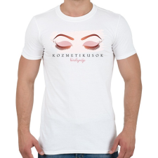 PRINTFASHION Kozmetikusok királynője - Férfi póló - Fehér férfi póló