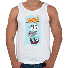 PRINTFASHION Közös hobbi - Férfi atléta - Fehér atléta, trikó