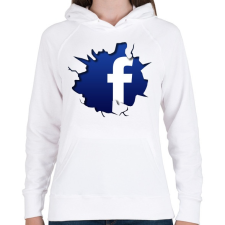 PRINTFASHION Közösségi háló - Női kapucnis pulóver - Fehér női pulóver, kardigán