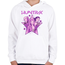 PRINTFASHION Kpop Démon Vadászok sztár csajok - Gyerek kapucnis pulóver - Fehér gyerek pulóver, kardigán