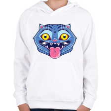 PRINTFASHION Kpop Démon Vadászok Tigris - Gyerek kapucnis pulóver - Fehér gyerek pulóver, kardigán