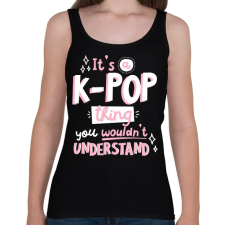 PRINTFASHION KPOP rajongó - Női atléta - Fekete női trikó