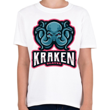 PRINTFASHION Kraken Slayer - Gyerek póló - Fehér gyerek póló