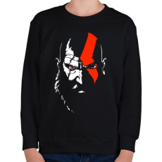 PRINTFASHION Kratos  - Gyerek pulóver - Fekete