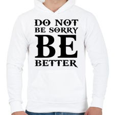 PRINTFASHION Kratos idézet - Férfi kapucnis pulóver - Fehér férfi pulóver, kardigán