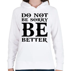 PRINTFASHION Kratos idézet - Női kapucnis pulóver - Fehér