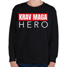 PRINTFASHION KRAV MAGA HERO - Gyerek pulóver - Fekete gyerek pulóver, kardigán