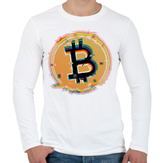 PRINTFASHION Kriptovaluta - Férfi hosszú ujjú póló - Fehér