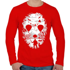 PRINTFASHION Kristálytó - Férfi hosszú ujjú póló - Piros
