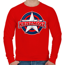 PRINTFASHION KRISZMÖSZ - Férfi pulóver - Piros