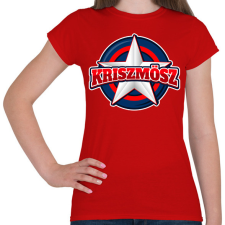 PRINTFASHION KRISZMÖSZ - Női póló - Piros női póló