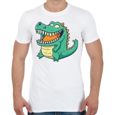 PRINTFASHION krokodil  - Férfi póló - Fehér