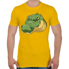 PRINTFASHION Krokodil - Férfi póló - Sárga férfi póló