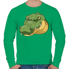 PRINTFASHION Krokodil - Férfi pulóver - Zöld férfi pulóver, kardigán