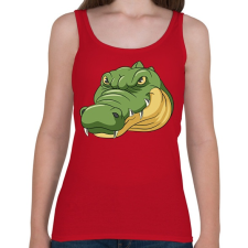 PRINTFASHION Krokodil - Női atléta - Cseresznyepiros női trikó