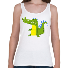 PRINTFASHION Krokodil  - Női atléta - Fehér