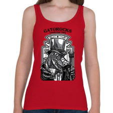 PRINTFASHION Krokorock - Női atléta - Cseresznyepiros női trikó