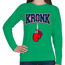 PRINTFASHION Kronk - Női pulóver - Zöld női pulóver, kardigán
