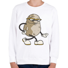 PRINTFASHION Krumpli - Gyerek pulóver - Fehér gyerek pulóver, kardigán