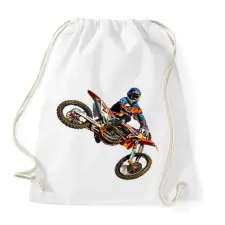 PRINTFASHION KTM - Sportzsák, Tornazsák - Fehér tornazsák
