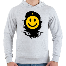 PRINTFASHION Kuba smile - Férfi kapucnis pulóver - Sport szürke férfi pulóver, kardigán