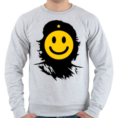 PRINTFASHION Kuba smile - Férfi pulóver - Sport szürke