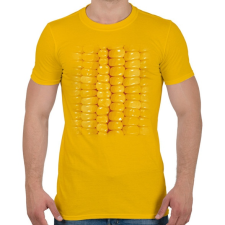 PRINTFASHION Kukoricás póló - Férfi póló - Sárga férfi póló