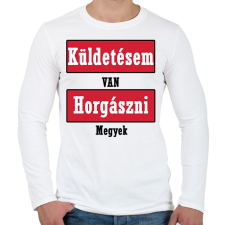 PRINTFASHION Küldetés!  - Férfi hosszú ujjú póló - Fehér férfi póló
