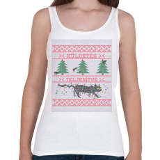 PRINTFASHION KÜLDETÉS TELJESÍTVE - Női atléta - Fehér