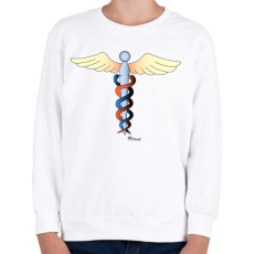 PRINTFASHION Kundalíni - Gyerek pulóver - Fehér