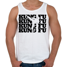PRINTFASHION Kung fu - Férfi atléta - Fehér