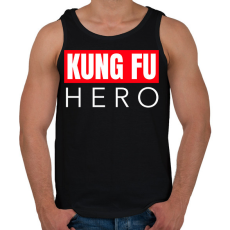 PRINTFASHION KUNG FU HERO - Férfi atléta - Fekete