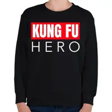 PRINTFASHION KUNG FU HERO - Gyerek pulóver - Fekete gyerek pulóver, kardigán