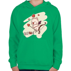 PRINTFASHION KUPidO - Gyerek kapucnis pulóver - Zöld