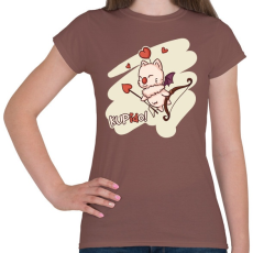 PRINTFASHION KUPidO - Női póló - Mogyoróbarna