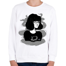 PRINTFASHION Kuro - Gyerek pulóver - Fehér