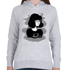 PRINTFASHION Kuro - Női kapucnis pulóver - Sport szürke